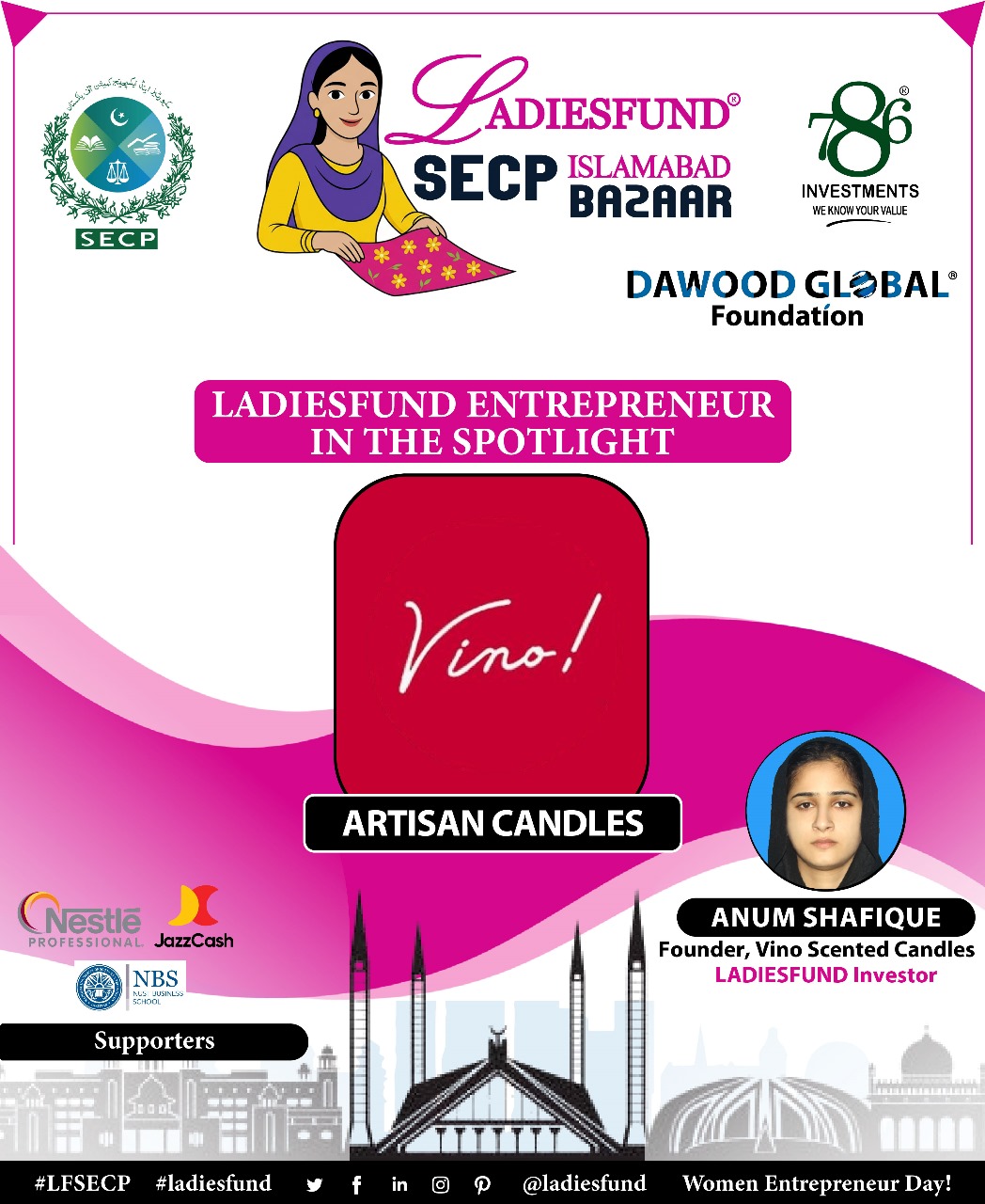 Group photo of LADIESFUND Energy Pvt. Ltd. team receiving the Prime Minister’s Award